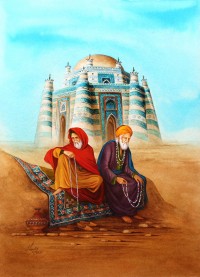 S. A. Noory, Tomb of Shah Rukn-e-Alam,16 x 12 Inch, Watercolor On Paper, Figurative Painting, AC-SAN-106